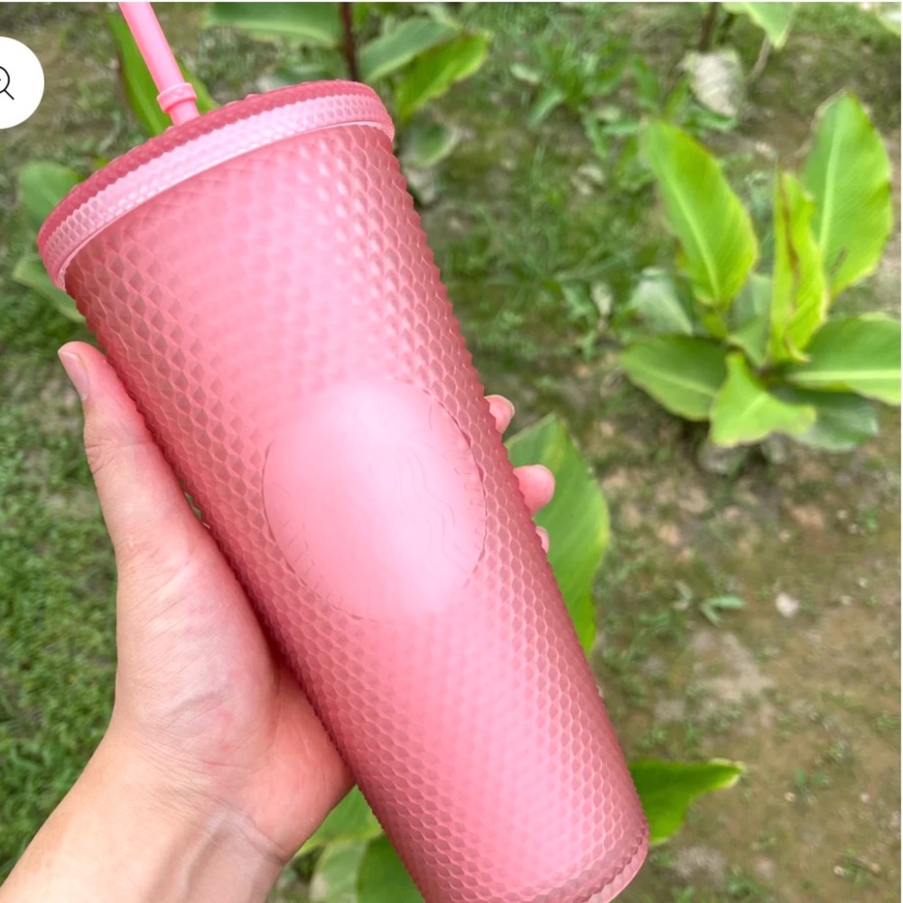 ❗️Starbucks Rose Pink Studded Tumbler with Straw
